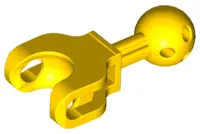 Yellow Hero Factory Arm / Leg with Ball Joint on Axle and Ball Socket, Short
