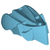 Medium Azure Hero Factory Creature Head, Jaw without Axle Hole