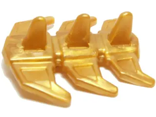 Pearl Gold Hero Factory Spine Armor, Flexible