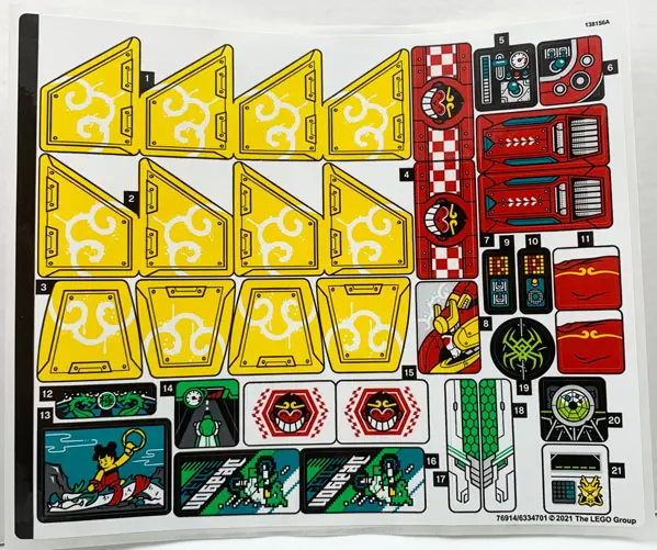 Sticker Sheet for Set 80023 - (76914/6334701)