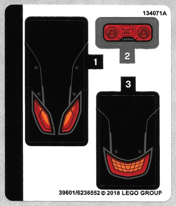 Sticker Sheet for Set 76110 - (39601/6236552)