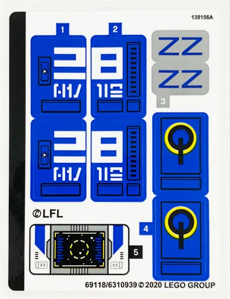 Sticker Sheet for Set 75293 - (69118/6310939)