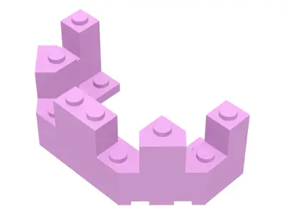 Bright Pink Castle Turret Top 4 x 8 x 2 1/3