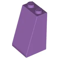 Medium Lavender Slope 75 2 x 2 x 3 - Solid Studs