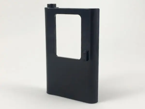 Black Door 1 x 4 x 5 Train Left, Thin Support at Bottom