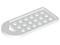 White Bag Tag with 3 x 6 Studs