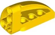 Yellow Technic, Panel Curved 5 x 3 x 2 Corner Quarter Ellipse, Right