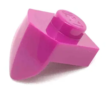 Magenta Plate, Modified 1 x 1 with Tooth Vertical