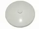 Glow In Dark White Dish 4 x 4 Inverted (Radar) with Solid Stud