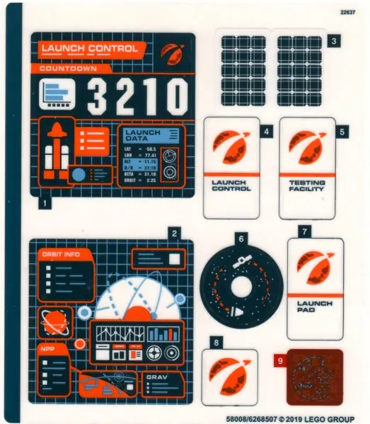 Sticker Sheet for Set 60228 - (58008/6268507)