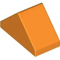 Orange Slope 45 2 x 1 Double with Bottom Stud Holder