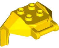 Yellow Large Figure Armor, Chest with 4 Studs and Bar Handle