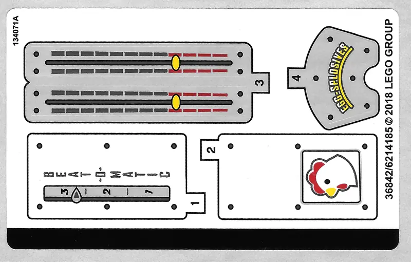 Sticker Sheet for Set 70920 - (36842/6214185)