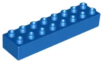 Blue Duplo, Brick 2 x 8