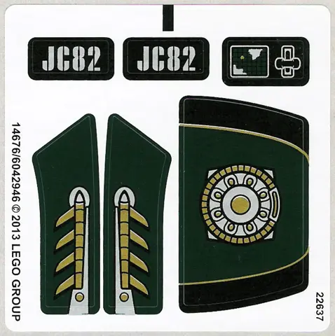 Sticker Sheet for Set 76006 - (14676/6042946)