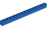 Blue Brick 1 x 16