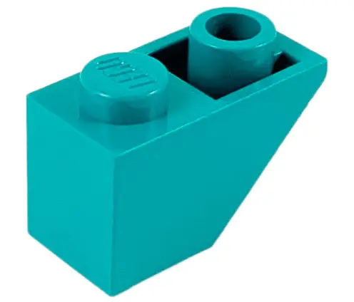 Dark Turquoise Slope, Inverted 45 2 x 1