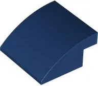 Dark Blue Slope, Curved 4 x 4 x 1 2/3