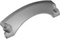 Light Bluish Gray Technic, Panel Car Mudguard Arched #42 9 x 2 x 3 Rounded Top