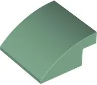Sand Green Slope, Curved 4 x 4 x 1 2/3