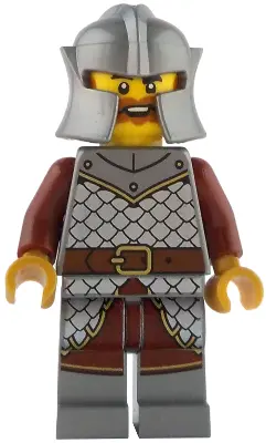Knight - Male, Dark Orange Beard
