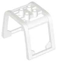 White Windscreen 6 x 4 x 3 1/3 Roll Cage