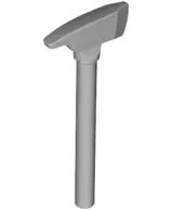 Light Bluish Gray Minifigure, Utensil Axe, Pick End