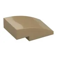 BRICK, W/ HALF BOW 2X3, W/ CUT