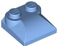 Medium Blue Slope, Curved 2 x 2 x 2/3 with 2 Studs and Curved Sides