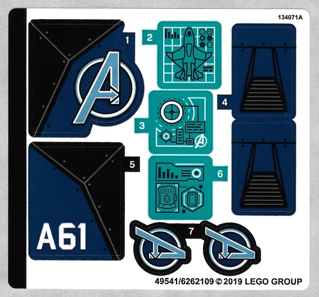 Sticker Sheet for Set 76126 - (49541/6262109)