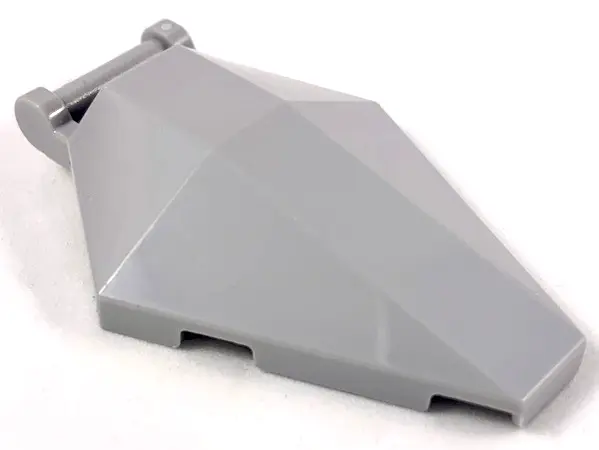 Light Bluish Gray Windscreen 6 x 4 x 1 Hexagonal with Bar Handle