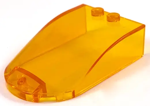 Trans-Orange Windscreen 6 x 4 x 1 1/3 Canopy Straight Sides