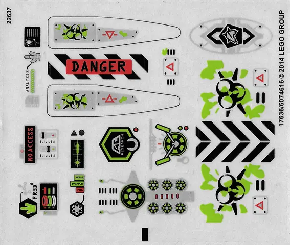 Sticker Sheet for Set 70163 - (17636/6074616)