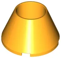 Bright Light Orange Cone 4 x 4 x 2 Hollow No Studs