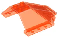 Trans-Neon Orange Windscreen 6 x 6 x 2 Canopy