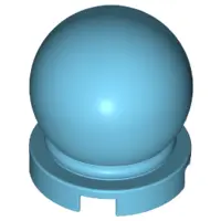 Medium Azure Minifigure, Utensil Crystal Ball Globe 2 x 2 x 2