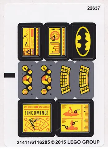Sticker Sheet for Set 76034 - International Version - (21411/6116285)