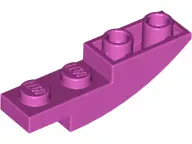Magenta Slope, Curved 4 x 1 Inverted