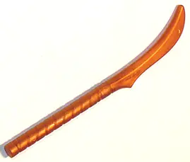 Reddish Copper Minifigure, Weapon Sword, Elven Warrior Blade with Long Hilt