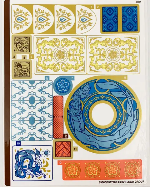 Sticker Sheet for Set 43181 - (69660/6317280)