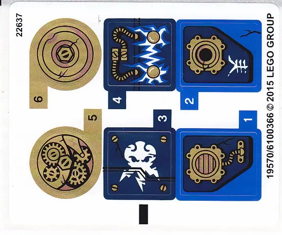 Sticker Sheet for Set 70754 - International Version - (19570/6100366)