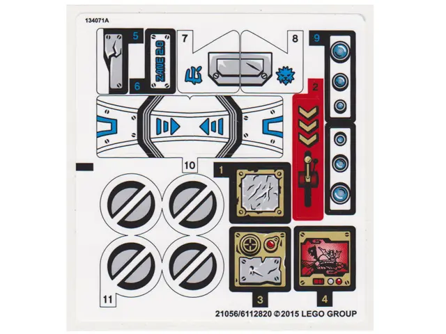 Sticker Sheet for Set 70737 - Sheet 1 (21056/6112820)