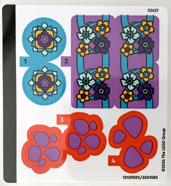 Sticker Sheet for Set 71481 - (10109592/6501083)