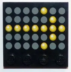 Black Tile, Modified 4 x 4 with Studs on Edge with Construction Zone Sign with Directional Arrow Pat