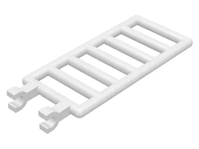 White Bar 7 x 3 with 2 U Clips (Ladder)