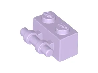 Lavender Brick, Modified 1 x 2 with Bar Handle on Side