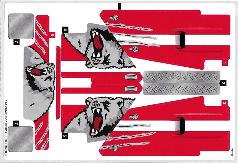 Sticker Sheet for Set 42029 - (16179/6057511)