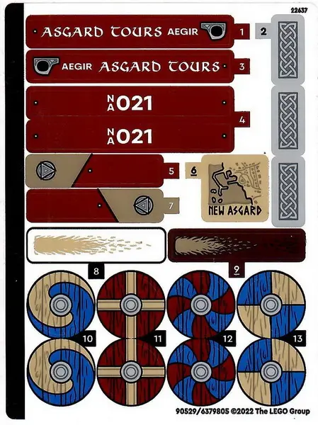 Sticker Sheet for Set 76208 - (90529/6379805)