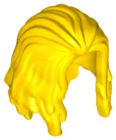 Yellow Minifigure, Hair Long, Parted in Front