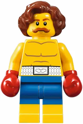 Boxer, Wavy Reddish Brown Hair